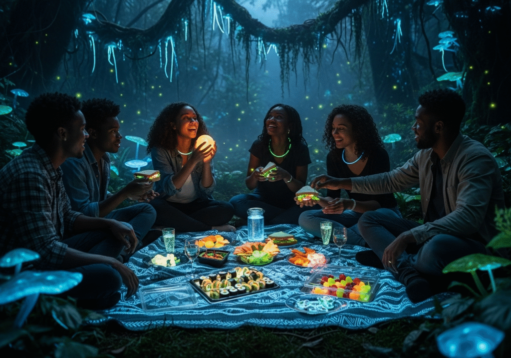 Glow-in-the-Dark Picnic for the Adventurous