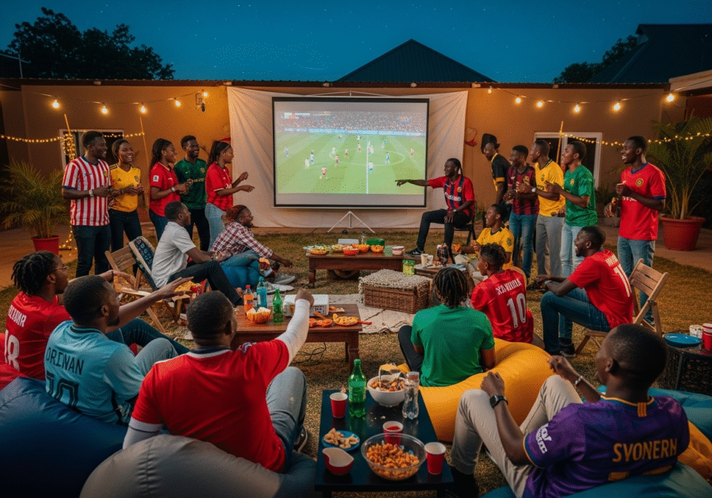 Football Watch Party in Your Compound with friends