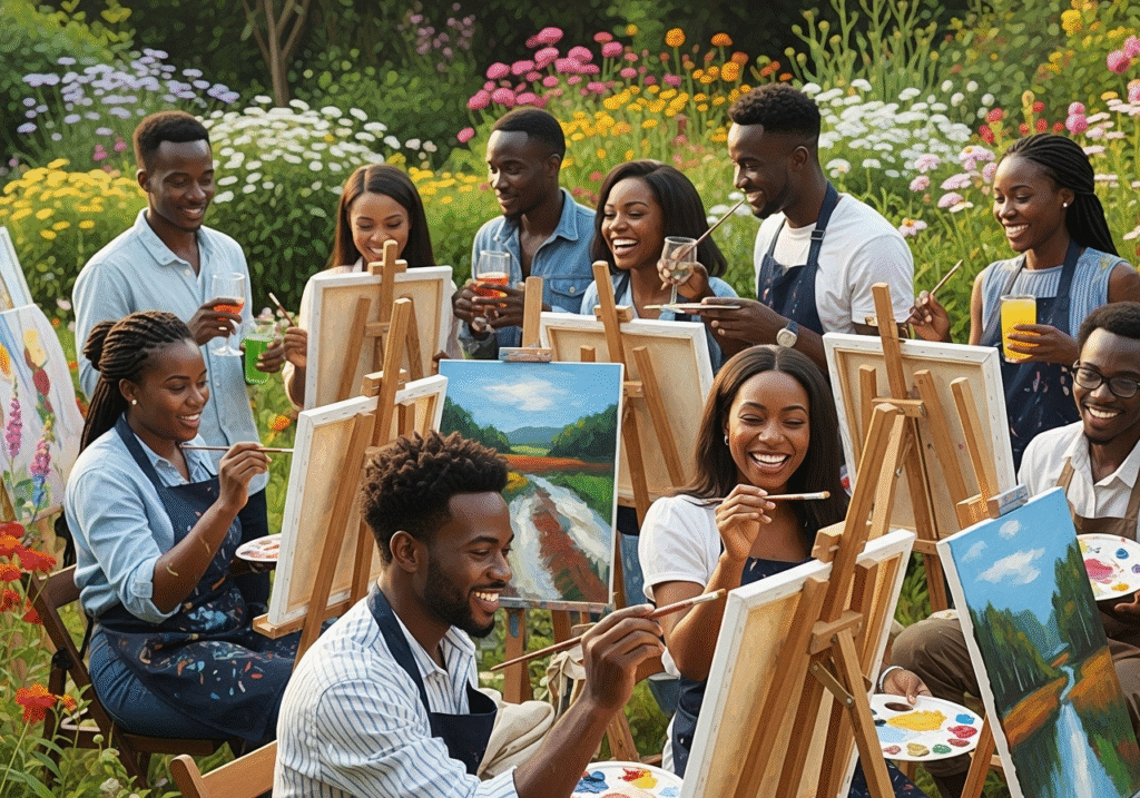 Paint and Sip Garden Party for the Artistically Curious