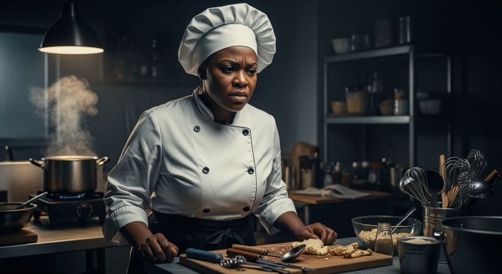 a chef worried about the look of her kitchen